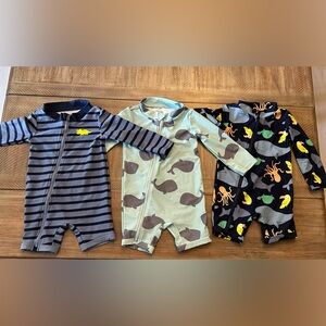 Carter's Baby Swim Rashguards - Navy, Mint, Black